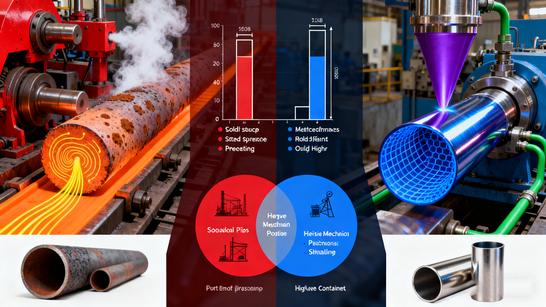 🔥 Hot Rolled vs Cold Drawn Seamless Pipes: Key Differences and Selection Guide