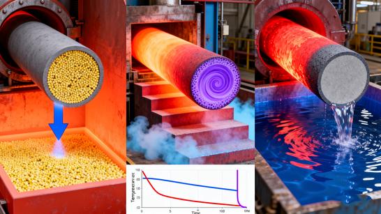 🔬 Heat Treatment in Seamless Pipe Production: Normalizing, Annealing, and Quenching